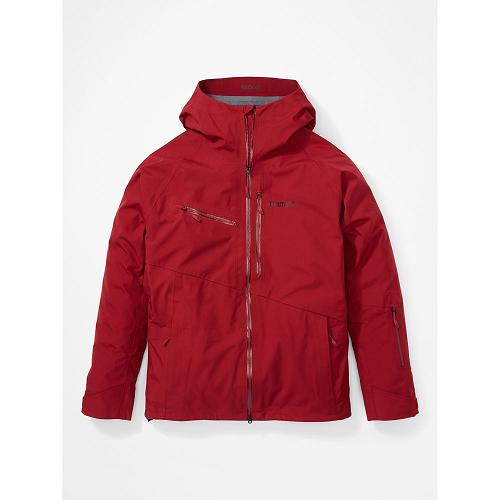 Marmot Ski Jacket Dark Red NZ - Rossberg Jackets Mens NZ4378126